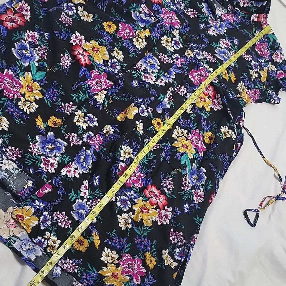 Time and Tru floral button-down dress sz XXL 20 - Picture 11 of 13